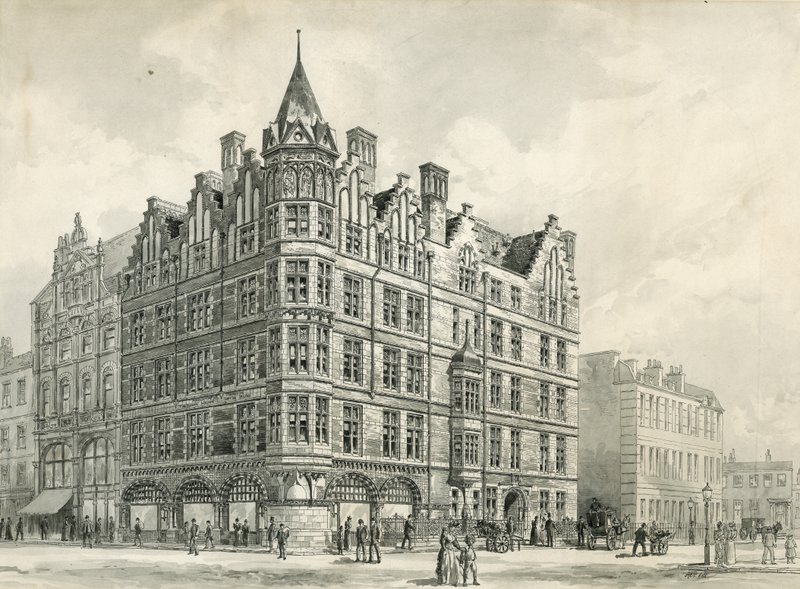 Körlerin Genel Refahını Destekleme Derneği için Yeni Tesisler, Tottenham Court Road, Londra by English School