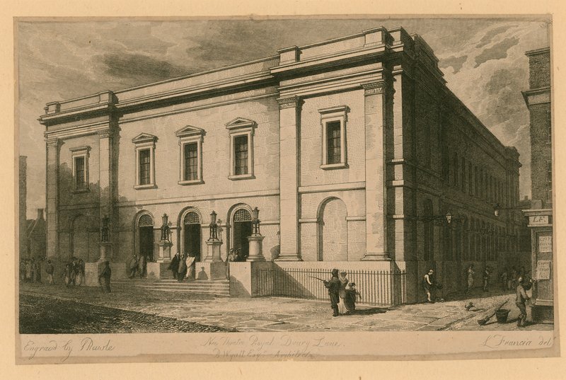 New Theatre Royal, Drury Lane, Londra; B Wyatt, Mimar by English School