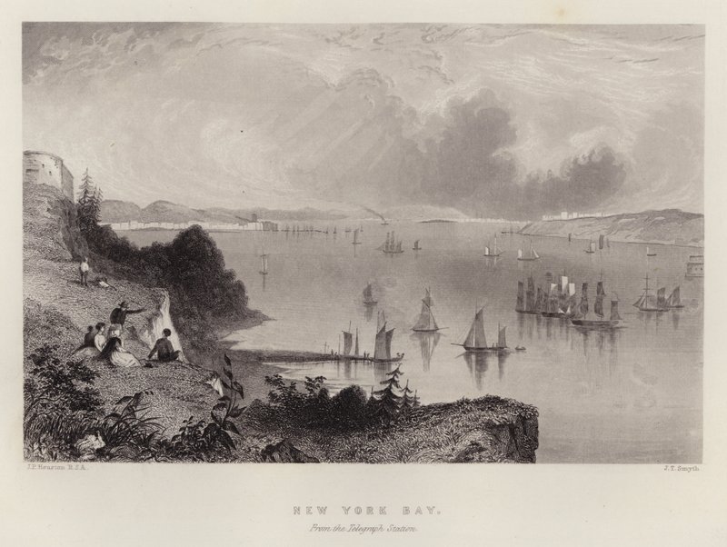 New York Körfezi, Telgraf İstasyonundan (renkli taş) by English School