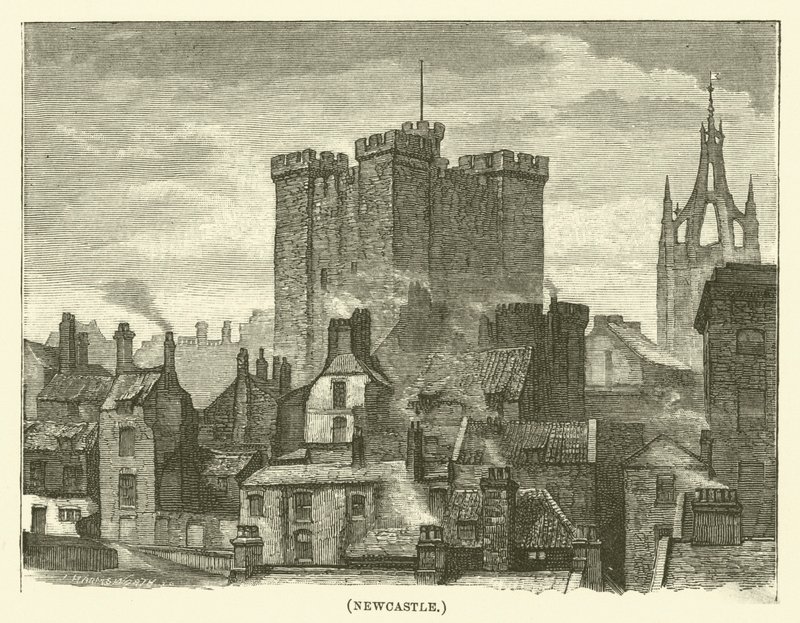 Newcastle (gravür) by English School