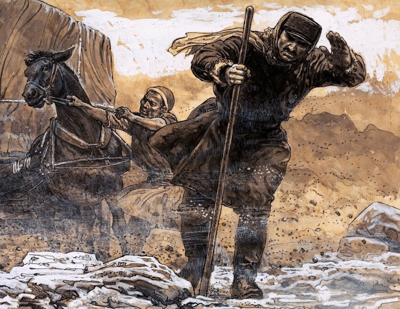 Nikolai Przhevalsky, bir kum fırtınası onu yuttuğunda Gobi Çölü