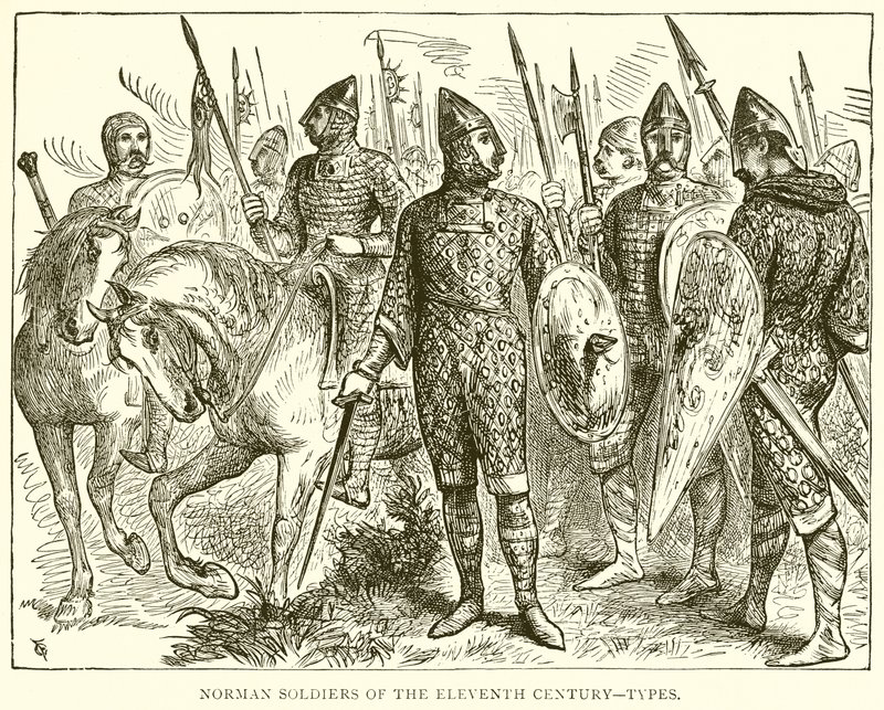 Onbirinci Yüzyılın Norman Askerleri--Tipler by English School