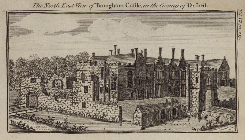 Broughton Kalesi, Oxfordshire Kuzey Doğu görünümü by English School