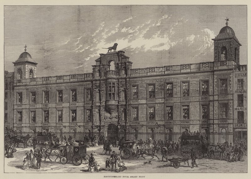Northumberland Evi, Strand Front (gravür) by English School