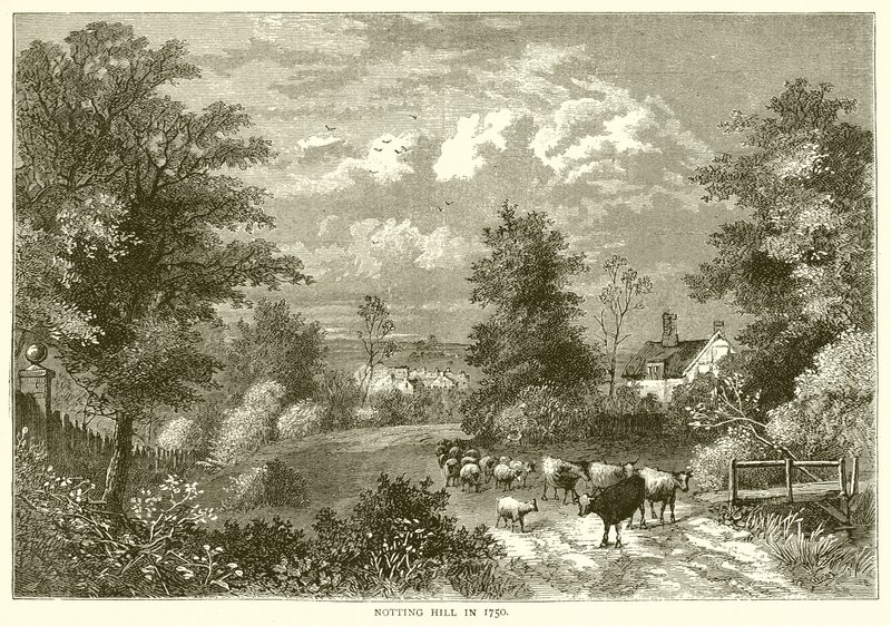 1750 yılında Notting Tepesi by English School
