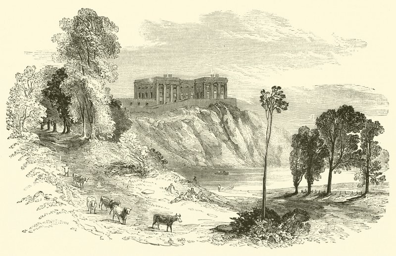 Nottingham Kalesi (gravür) by English School