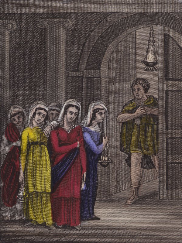 Ah her zaman hazır olabilir miyim ... (renkli gravür) by English School