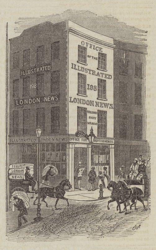 Illustrated London News Ofisi (gravür) by English School