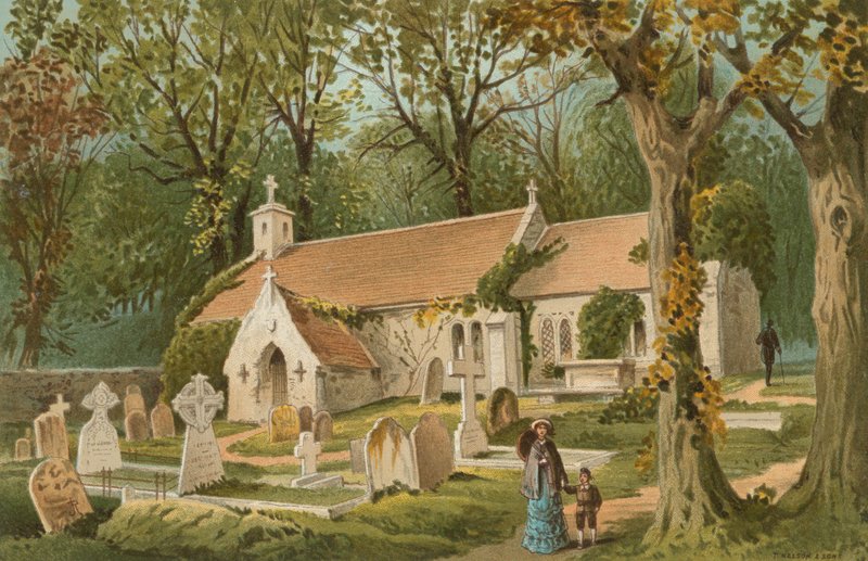 Eski Kilise -- Bonchurch -- Wight Adası by English School