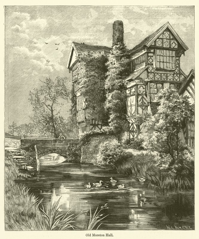 Eski Moreton Salonu (gravür) by English School