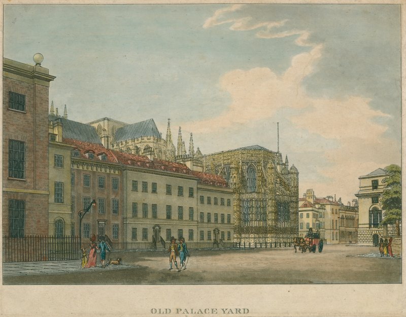 Old Palace Yard, Westminster Abbey, Londra by English School