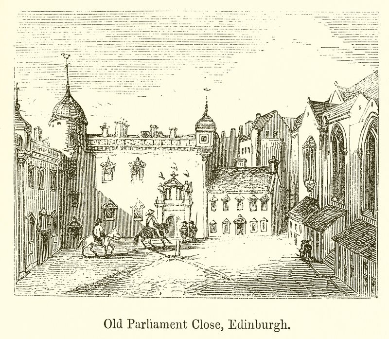 Eski Parlamento Kapat, Edinburgh by English School