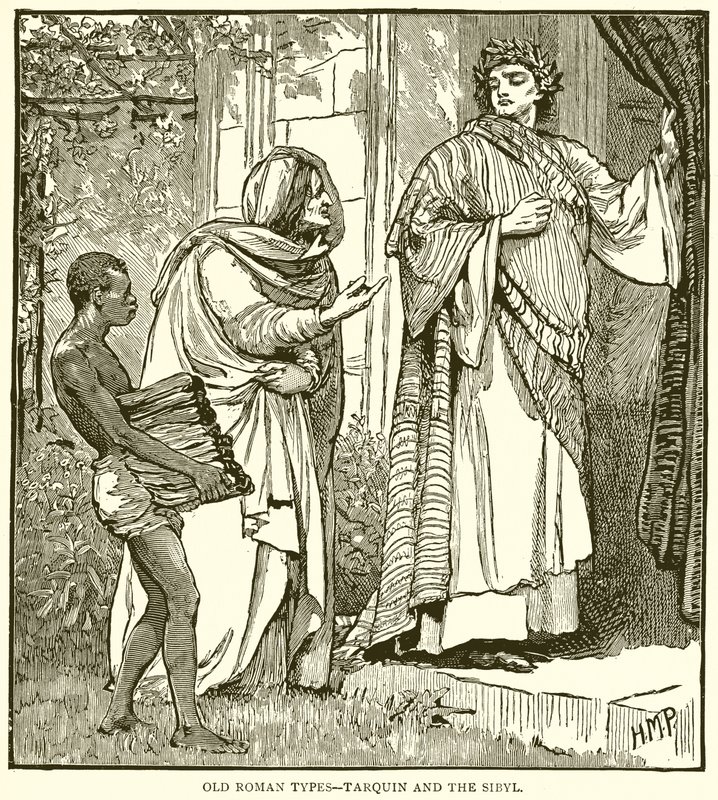 Eski Roma Tipleri - Tarquin ve Sibyl by English School