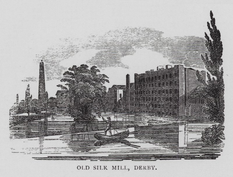 Eski İpek Değirmeni, Derby (gravür) by English School
