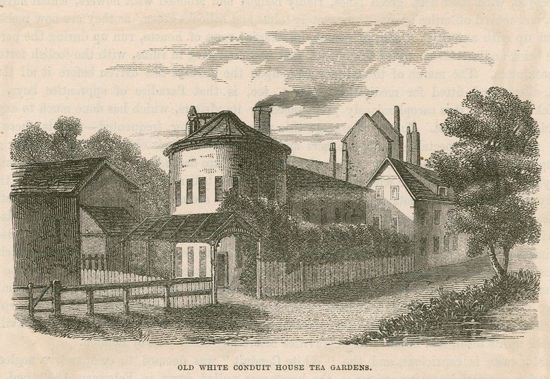 Old White Conduit House çay bahçeleri, Pentonville, Londra by English School