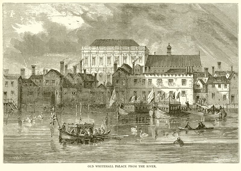 Nehirden Eski Whitehall Sarayı by English School