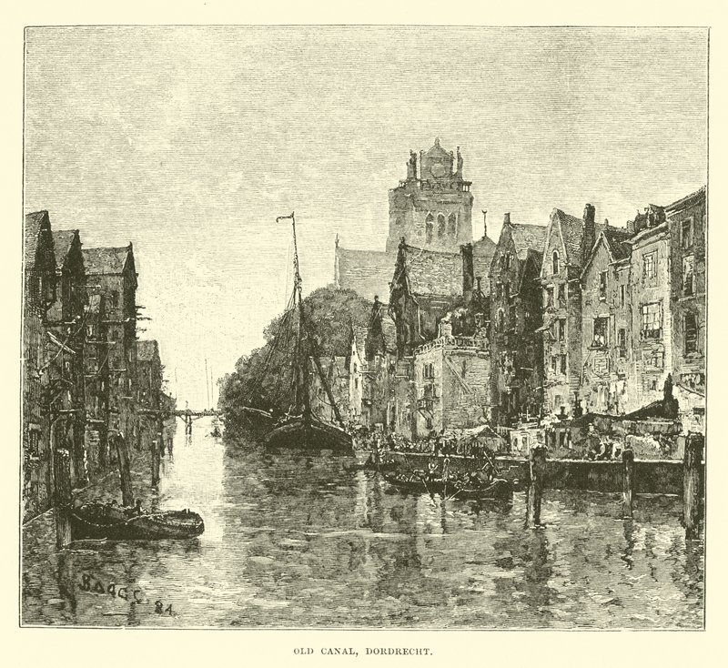 Eski kanal, Dordrecht by English School