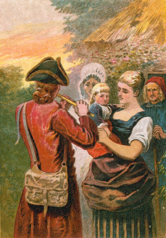 Oliver Goldsmith on his Travels by English School