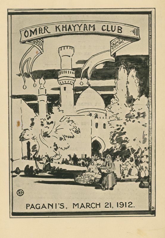Omar Khayyam Club Akşam Yemeği, 21 Mart 1912, Paganis Restaurant