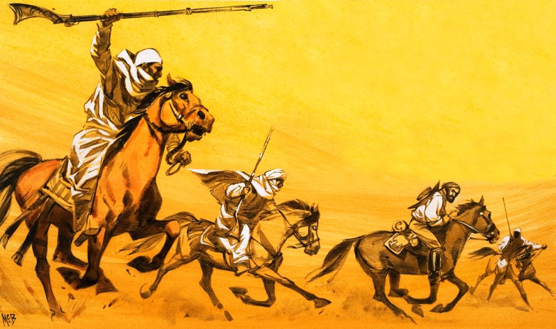 Dördüncü seferinde, Mungo Park Moors tarafından ele geçirildi. by English School
