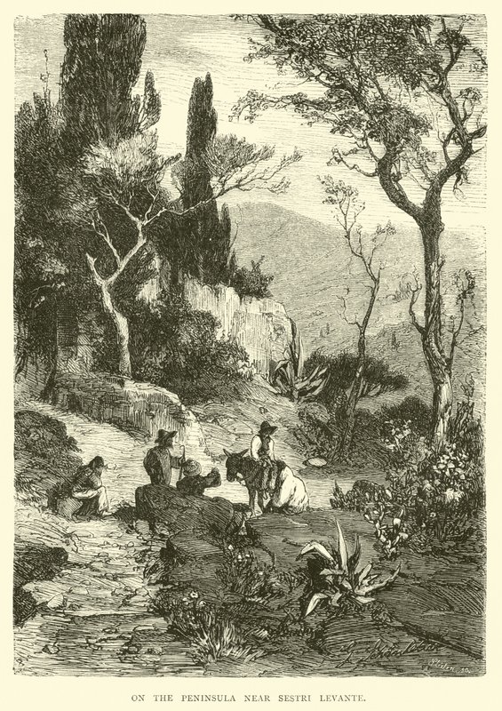 Sestri Levante yakınlarındaki Yarımada