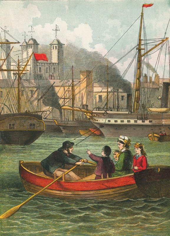 Londra Kulesi tarafından Thames üzerinde by English School