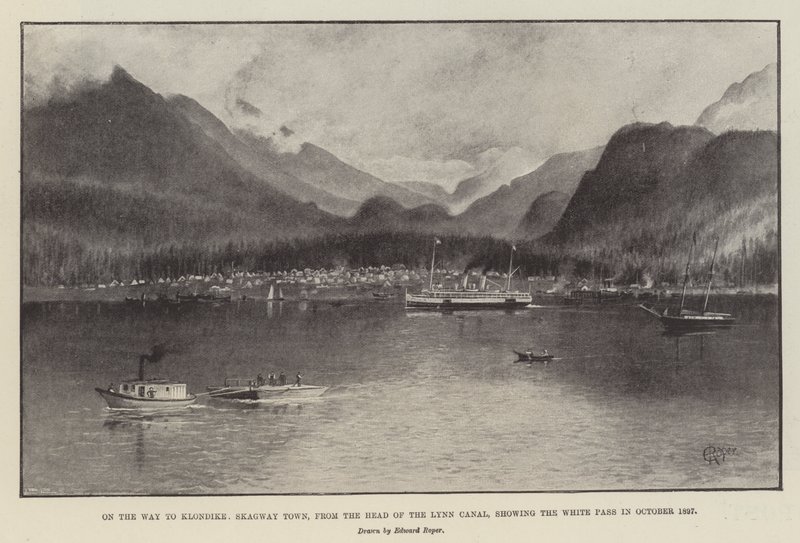 Lynn Kanalının Başından Klondike, Skagway Kasabası Yolunda, Ekim 1897