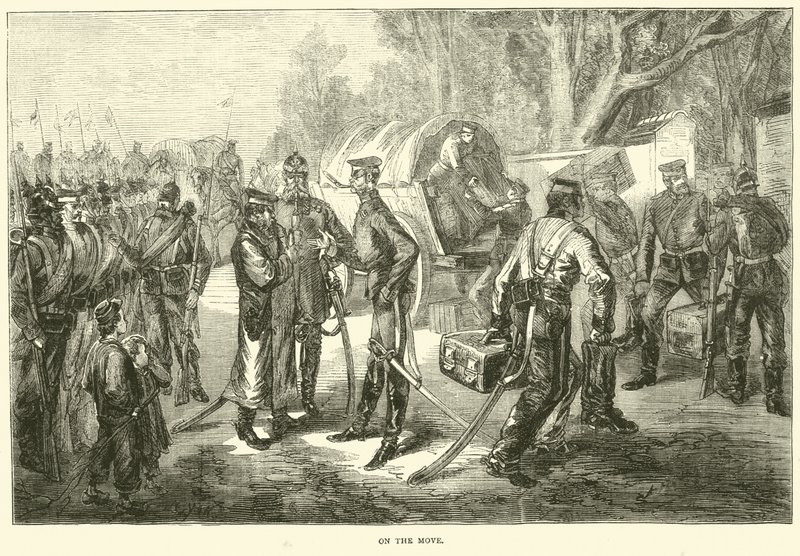 Hareket halinde, Ocak 1871 by English School