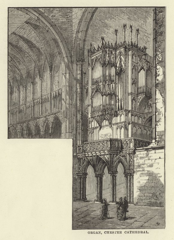 Organ, Chester Katedrali by English School