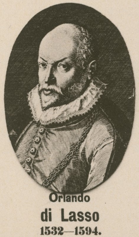 Orlando di Lasso (gravür) by English School
