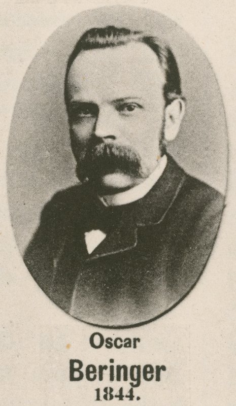 Oscar Beringer (gravür) by English School