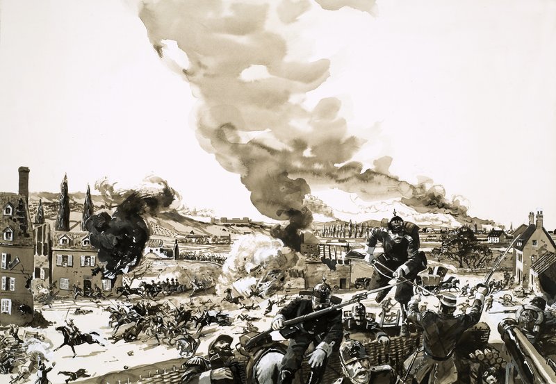 Otto von Bismarck wrests Schleswig and Holstein from the Danes by English School