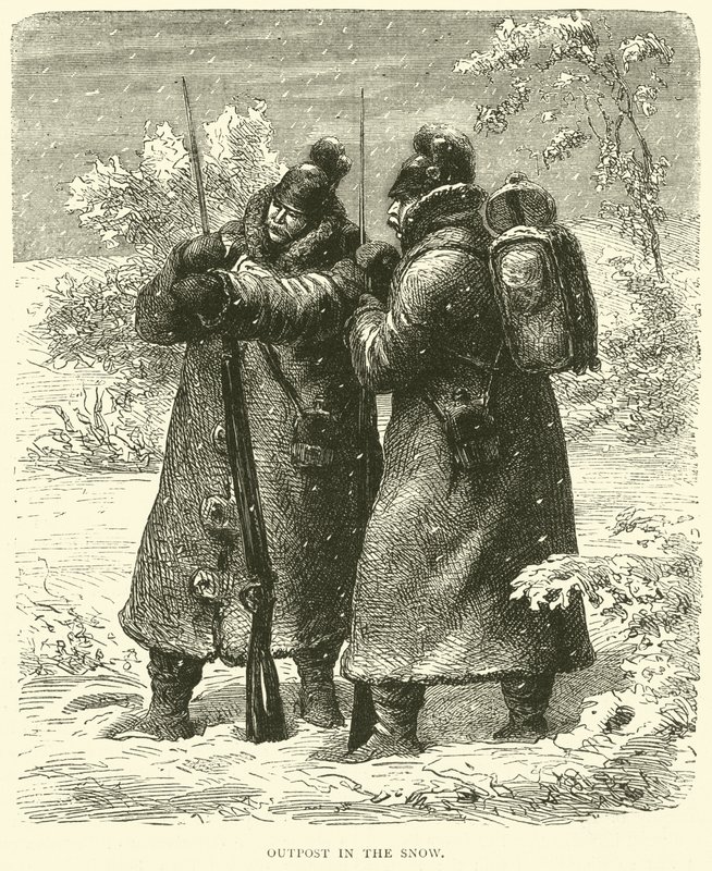 Karda karakol, Ekim 1870 by English School
