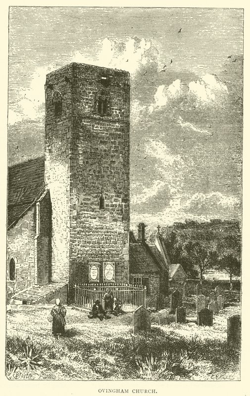 Ovingham Kilisesi (gravür) by English School