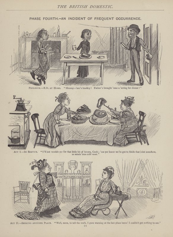 İngiliz Çalışan veya Ona İnanmayan Birinden Sayfa (gravür) by English School