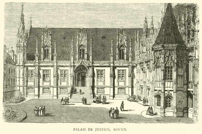 Adalet Sarayı, Rouen, Aralık 1870 by English School