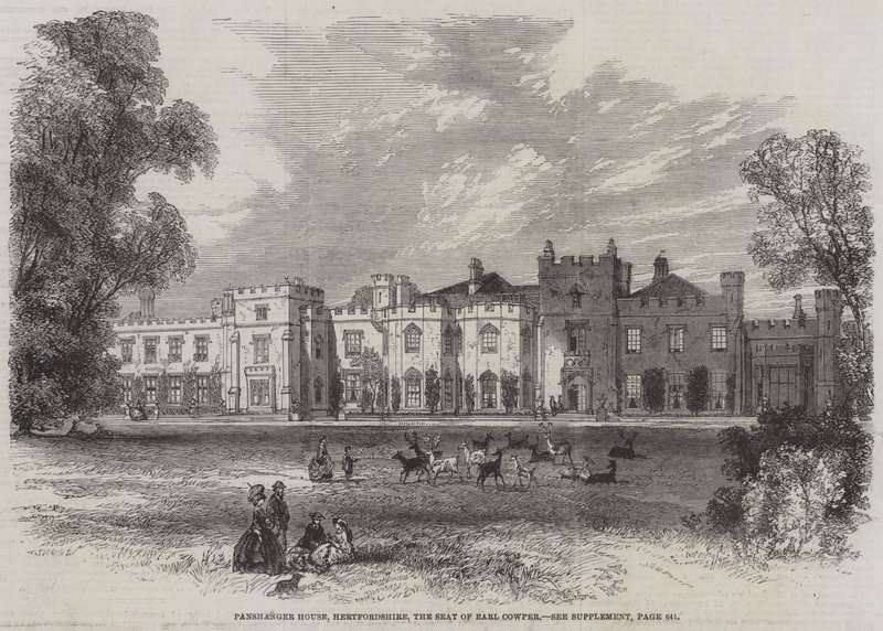 Panshanger House, Hertfordshire, Earl Cowper