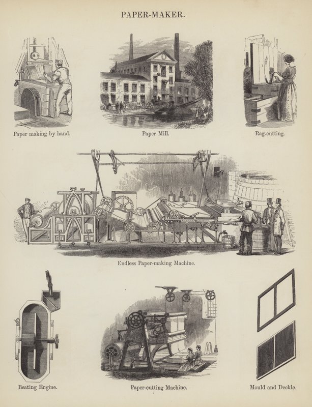 Kağıtçı (gravür) by English School