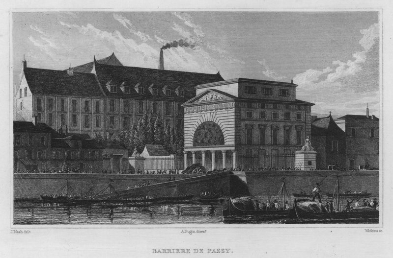 Paris, Barriere De Passy (gravür) by English School