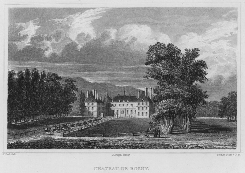 Paris, Chateau De Rosny (gravür) by English School