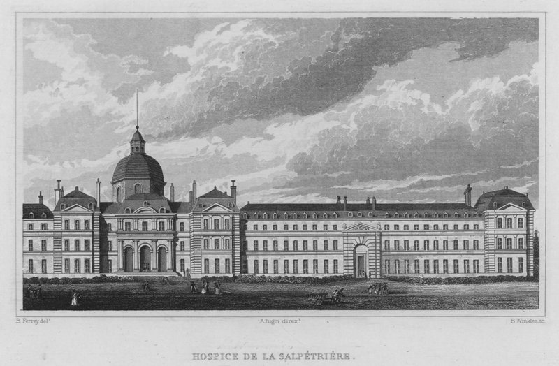 Paris, Darülaceze De La Salpetriere (gravür) by English School