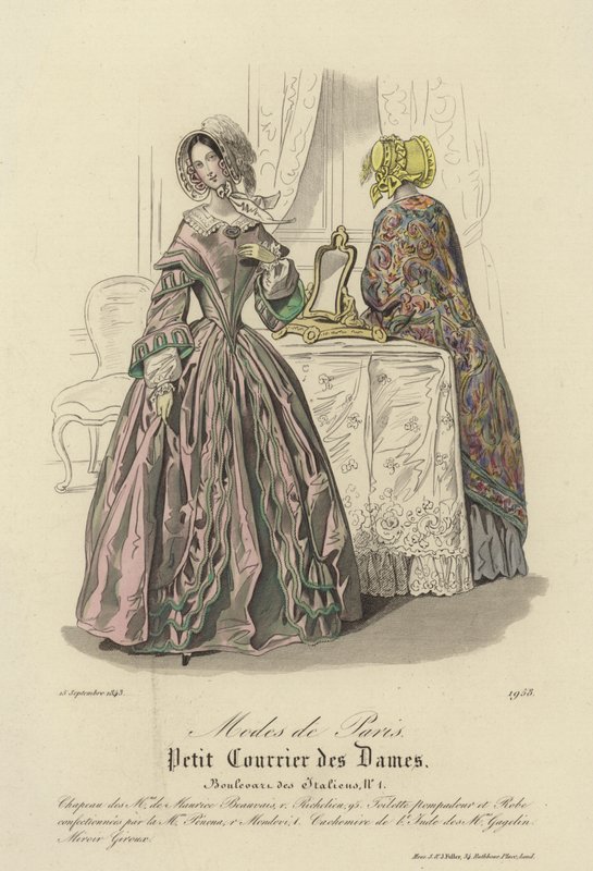 Paris modası, 1843 by English School