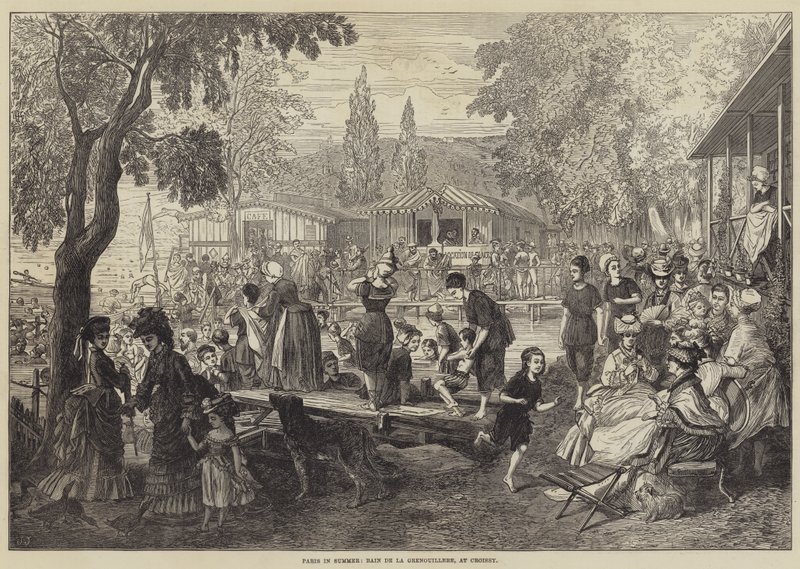 Yaz aylarında Paris, Bain de la Grenouillere, Croissy