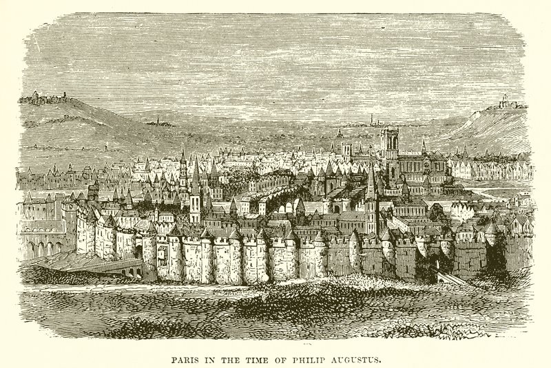 Philip Augustus zamanında Paris by English School