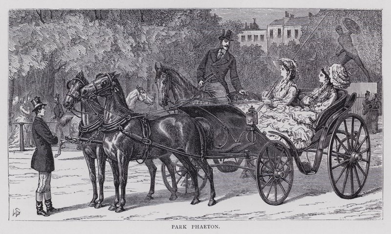 Park Phaeton (gravür) by English School