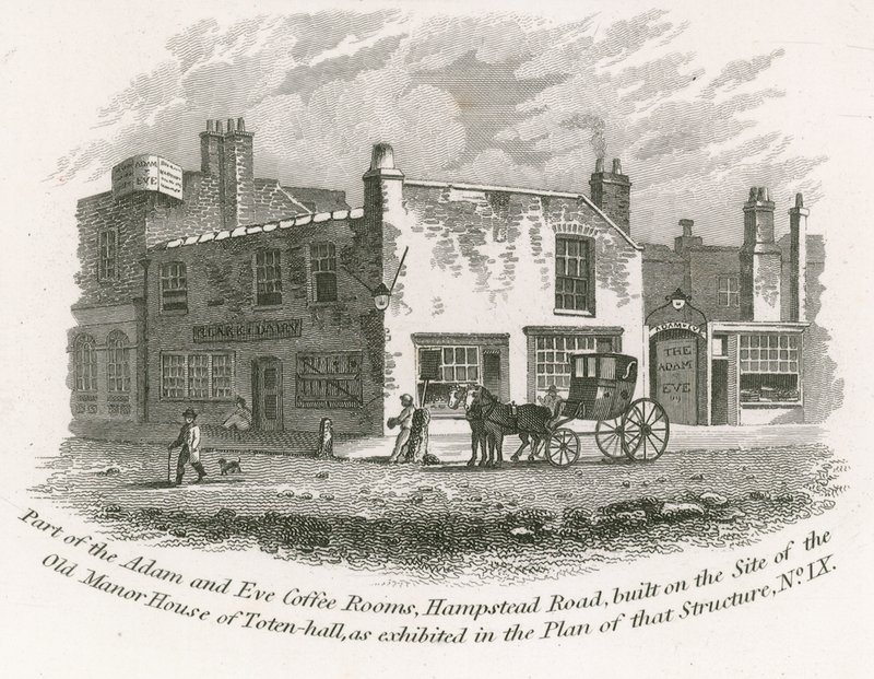 Adem ve Havva Kahve Odalarının bir parçası, Hampstead Yolu by English School