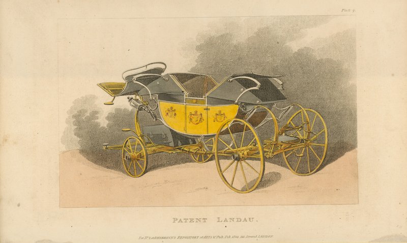Patent Landau arabası by English School