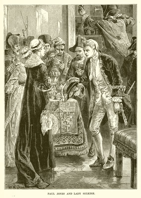 Paul Jones ve Leydi Selkirk by English School