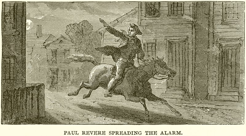 Paul Revere Alarmı yayıyor by English School