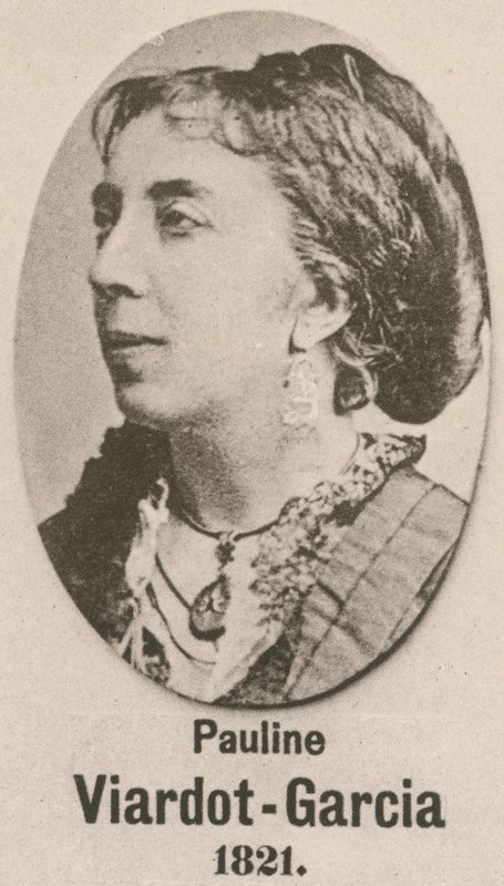 Pauline Viardot-Garcia (gravür) by English School